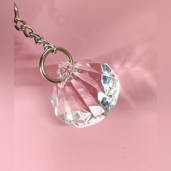 Black Sequins Cosemtic bag with zipper closure and faux crystal pulls - Picture 3 of 7